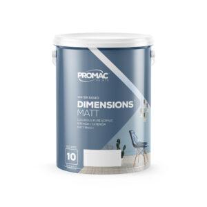 DIMENSIONS MATT:WHITE 5L